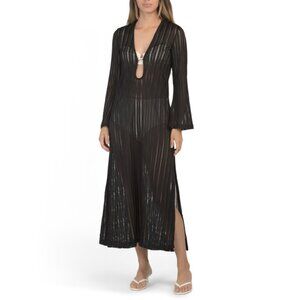 TRINA TURK Black Skyhigh Maxi Dress Cover-up